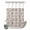 Brown, variant on No Hook Shower Curtain, Farmhouse Red Shower Curtains for Bathroom with See Through Top Window, Vintage Flower Leaf Botanical Plant Waterproof & Washable Bath Curtain Extra Long 72"x96"