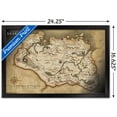 thumbnail image 3 of The Elder Scrolls V: Skyrim - Map Wall Poster, 14.725" x 22.375" Framed, 3 of 6