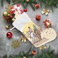 thumbnail image 6 of GZHJMY Cowboy Christmas Stocking, Personalized Large Candy Stocking Hanging Gift, Xmas Stockings Decoration for Family Holiday Party Ornaments Decor Fireplace, 6 of 7