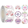 thumbnail image 1 of Ramiter Happy Mother's Day Gift Stickers Sweet Hot Pink Heart Design For Mother's Day Decorations Gift Wrap 1.5 Inch 500 Total Labels, 1 of 4
