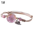 thumbnail image 2 of Bracelet Gypsophile Séché Ajustable Simple Bracelet Fleur Séchée Charme, 2 of 10