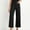 Black, variant on Dasayo Wide Leg Women's Pants High Waist Business Work Black Loose Elegant Casual Pants Jogger Pants for Women L