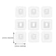 thumbnail image 5 of GOOHOCHY 22 pares de ganchos de pared adhesivos de doble cara para el hogar., 5 of 8
