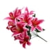 thumbnail image 1 of Cateissary Flor artificial de Lilium, flores artificiales realistas y duraderas para decoraciones Flores artificiales Rosa profundo, 1 of 6
