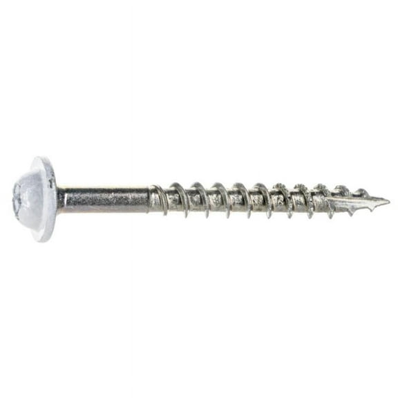 9 x 1-3/4" Star Drive White Cabinet Saberdrive Screws 1 lb. Tub (123 pcs.)