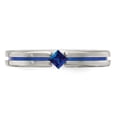thumbnail image 5 of Edward Mirell Titanium Sapphire  Blue Anodized 4mm Band EMR170, 5 of 5