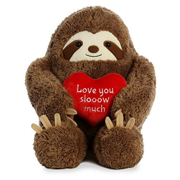 valentine's day sloth plush