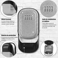 thumbnail image 2 of Lar Safe Key Box, Safe Stora Zinc Alloy Safe Box With 4 Digit, 2 of 3