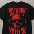 thumbnail image 3 of No Desire to Fit In Skull Graphic T-Shirt, Unisex Classic Fit Cotton Tee, 3 of 9