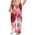 thumbnail image 6 of Pofeuu Rose Print Men's Pajama Pants, Soft Lounge Pajama Pants with big pockets for Men Plaid Pj Bottoms-Small, 6 of 6