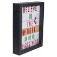 thumbnail image 3 of Northlight LED Lighted "Believe in the Magic of Christmas"" Shadow Box Wall Art - 9", 3 of 5