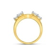 thumbnail image 2 of 14kt Yellow Gold Womens Round Diamond Solitaire Enhancer Wedding Band 3/4 Cttw, 2 of 4
