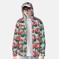 thumbnail image 2 of Fotbe Palm Leaves Flamingo Chaqueta con Protección Solar UPF 50+ para Hombre y Mujer, Camisa con Capucha y Bolsillos-XX-Large, 2 of 7