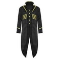 thumbnail image 1 of Yhong Garçons Filles Corset Renaissance Veste Enfants Queue-de-Pie Médiévale Smoking Longue Steampunk Manteau Noir 6, 1 of 5