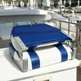 thumbnail image 4 of Leader Accessories Low Back Fold-Down Fishing Boat Seats,Set of 2，White/Blue, 4 of 7