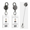 thumbnail image 4 of Wire Rope Camping Telescopic Burglar Chain for Key Holder Tactic Keychain Outdoor for Key Ring Return Retractable for Ke, 4 of 8