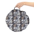 thumbnail image 2 of Vintage Floral Round Floor Cushion with Handle, Botanical Theme Different Kind Natural Beauty Hand Drawn Like Pattern, Decorative Pillow for Living Room & Dorms, 18" Round, Multicolor, by Ambesonne, 2 of 4