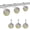 Black, variant on Shower Curtain Hooks Decorative, Easter Shower Curtain Rings Stainless Steel, Spring Rabbit Sheep Duck Eggs Plants Black Plaid Bathroom Accessories Rod Hangers for Curtains/Clothing 12Pcs