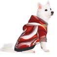 thumbnail image 2 of Haiem Red Sun Flame Fox for Winter Dog Hoodie Sweatshirts with Pockets Warm Dog Clothes for Small Dogs Chihuahua-Small, 2 of 7