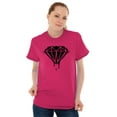 thumbnail image 4 of Diamond Dripping Fashionable Girly Plus Size Crewneck Graphic Tee Shirt Brisco Brands 2X, 4 of 5