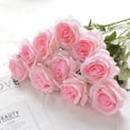 thumbnail image 6 of 20 Pieces Fake Roses Portable Solid Color Simulation Household Wedding Party Artificial Flower Branch Photography Prop Red, 6 of 10