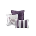 thumbnail image 2 of Madison Park Hampton 7 Piece Comforter Set, King, Plum, 2 of 5