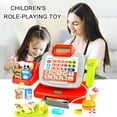 thumbnail image 4 of Ensemble de Jeu de Peseuse Jouet Caisse Enregistreuse pour Enfants avec Numériseur, Aliments et Calculatrice, Cadeau 3+, 4 of 8