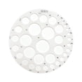 thumbnail image 2 of Rongfmy Circle Drawing Ruler Acrylic Round Hole Ruler for Building Formwork Painting 3 to 25 mm, 2 of 9