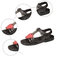 thumbnail image 6 of Splozh Toddler Summer Shoes Toddler Girl Heart Sandals for Girls and Toddlers Jelly Shoes Open Toe Shoes Beach Summer Sandals Black,US 2, 6 of 8