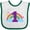 White and Green, variant on Inktastic 1st Birthday Rainbow Girls Baby Bib