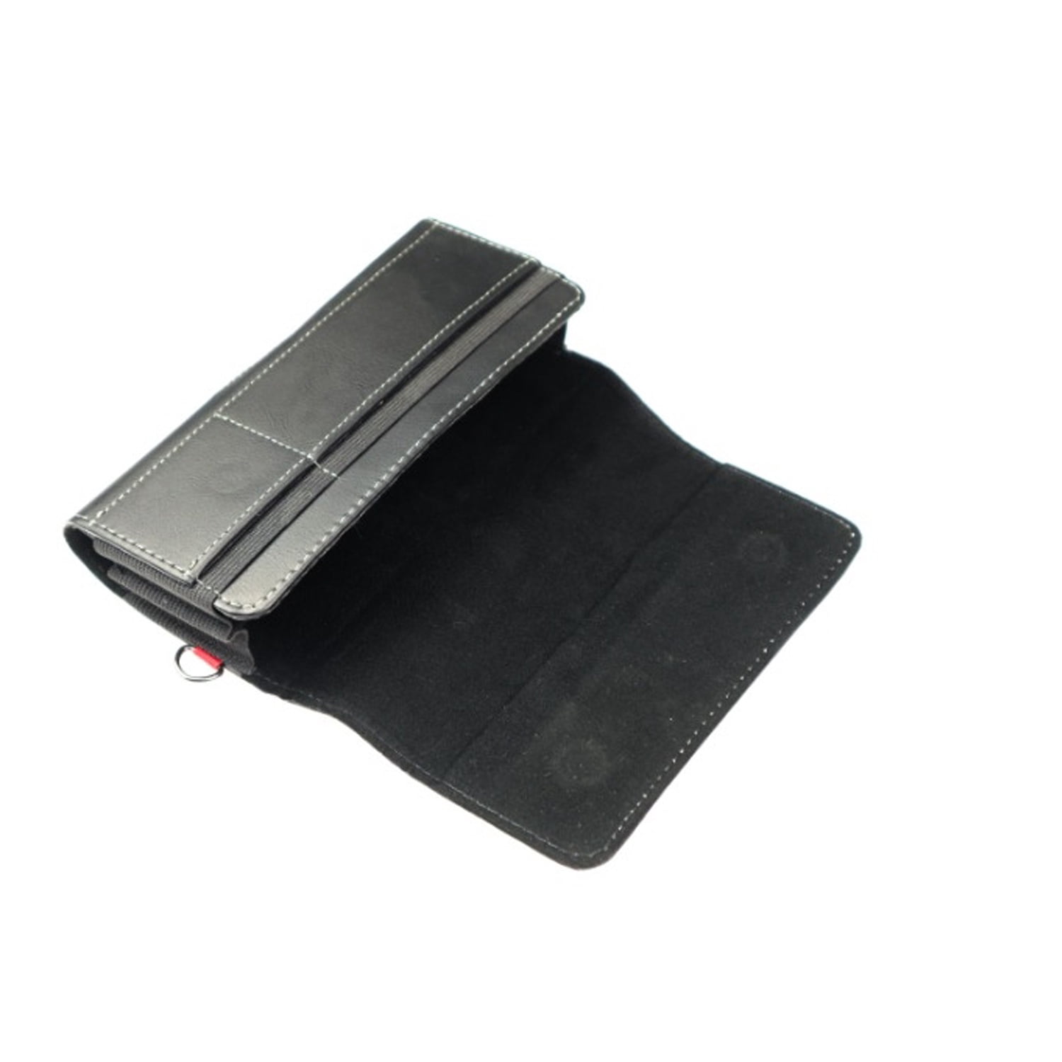 EVO 5.5" Textured Leather Holster Case for Mobile Phones - Black