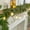 C, variant on Darzheoy 6FT Christmas Garland Artificial Green Cedar Garland Faux Cedar Needles Garland for Home Fireplace Indoor Outdoor Holiday Party Decoration