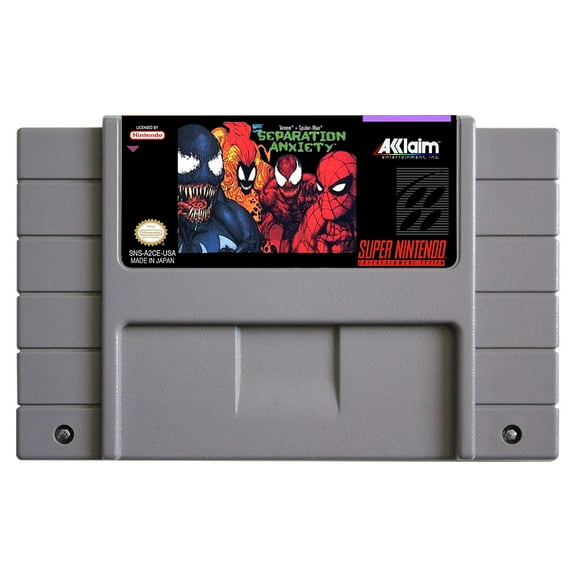 SNES Games Cartridge Venom - Spider-Man - Separation Anxiety