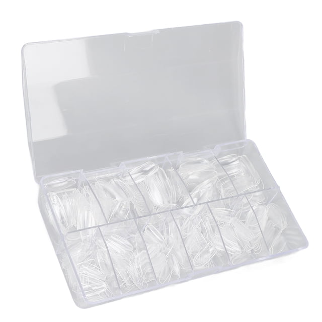 Short Nail Tips,Nail Tips Transparent Ultra Nail Patch Full Nail Tips Multi-Functional