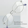 thumbnail image 2 of Sonducket Gafas de sol de moda, gafas de sol, lentes transparentes ligeras, gafas de cristal liso, montura de gafas para hombre, gafas Lentes Plata, 2 of 6