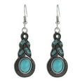 thumbnail image 1 of Pendiente Pendiente de Turquesa Regalo Pendiente de la gota Par Pendiente Retro Dangle Vintage 1 Pendientes, 1 of 5
