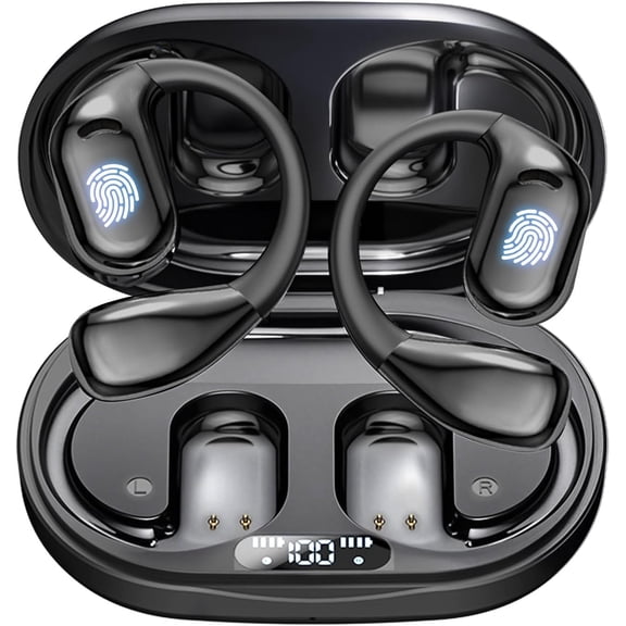 2025 AI-Powered Translation Earbuds,144-Language Real-Time Bluetooth Headphones Translator, HD Surround Sound Deep Bass, Scratch-Resistant Translating Earbuds Device for iOS/Android, Black