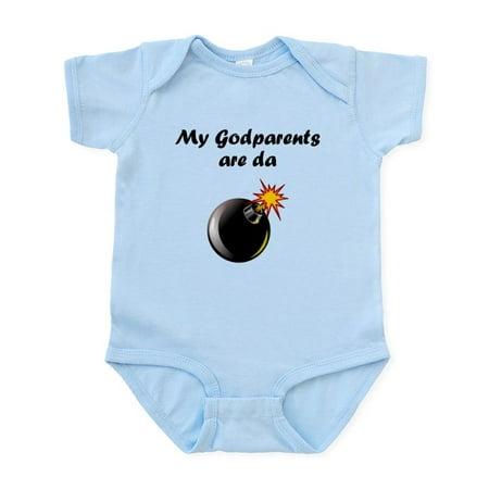 

CafePress - My Godparents Are Da Bomb Body Suit - Baby Light Bodysuit Size Newborn - 24 Months