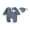Blue, variant on BemeyourBBs Baby Boy Fall Romper Contrast Ribbed Long Sleeve Jumpsuit Hat