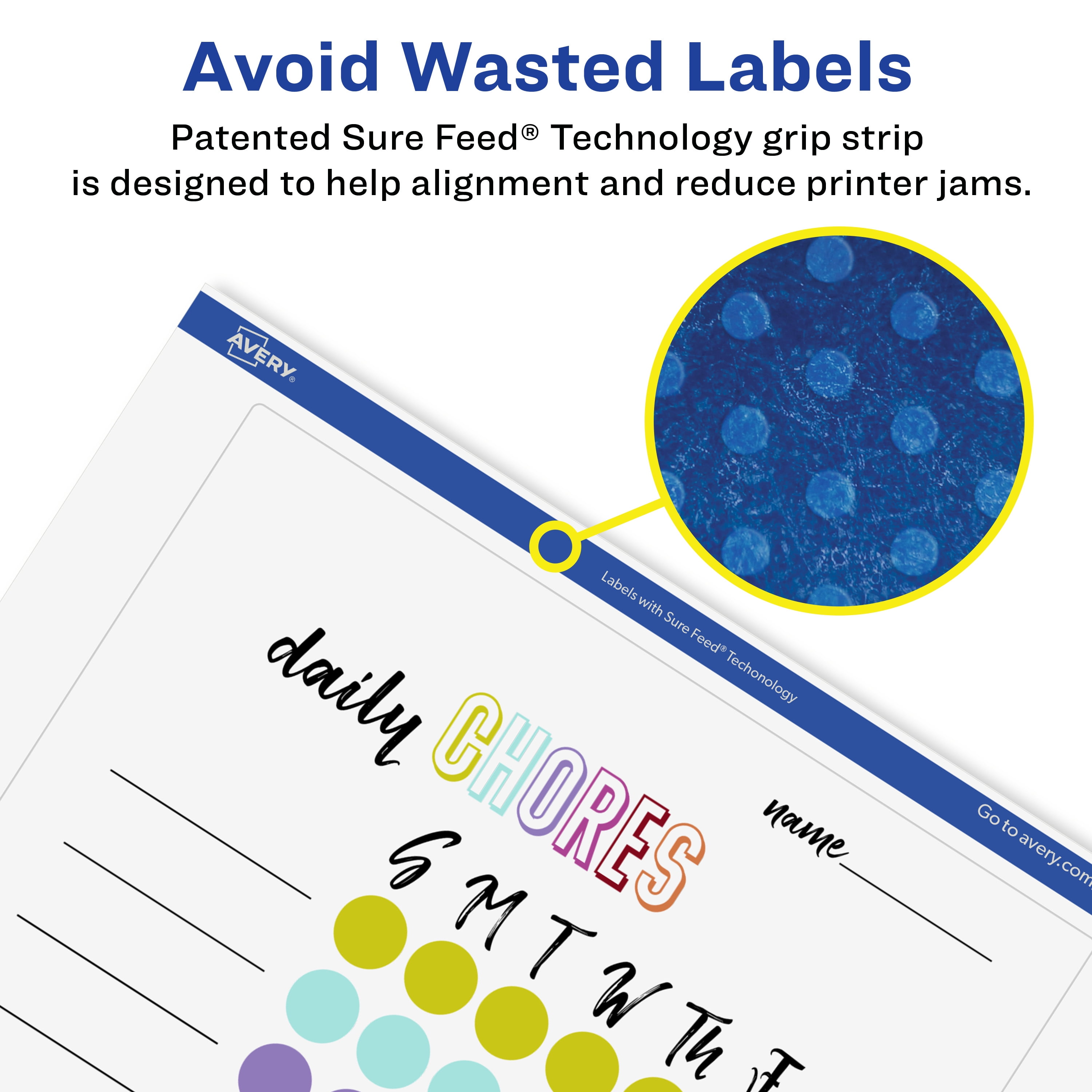 Avery Glossy Clear Rectangle Labels, 5" x 7", 50 Labels