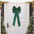 thumbnail image 3 of Christmas Decoration Supplies Flannelette Color Retro Ribbon Bow-knot Pendant, 3 of 8