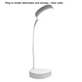 thumbnail image 2 of Lámpara de mesa LED 2.5W 3000-6000K Luz de lectura Lámpara de escritorio nocturna flexible giratoria de 360 ​​°, potencia de dirección, cable Sweethay HA005013-05B, 2 of 6