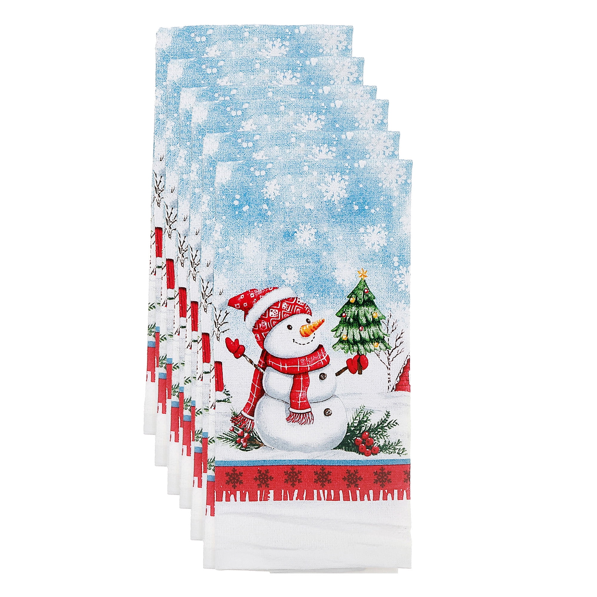Essuie-Mains (Bonhomme De Neige) - Lot De 6