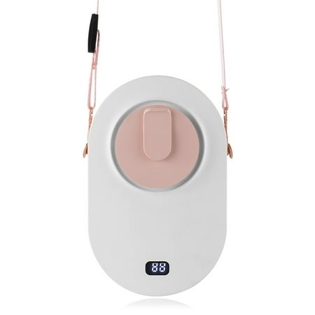 

Mini Personal Neck Fan with Display for Outdoor Camping(Pink)