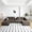 Camel, variant on Vanress 125 Inch Oversized Modern Cloud Couch, Modular Sectional Sofa Couch for Living Room, U Shape Couches with 2 Ottomans, USB Ports and Cup Holders, Corduroy Boneless Sofas, Orange