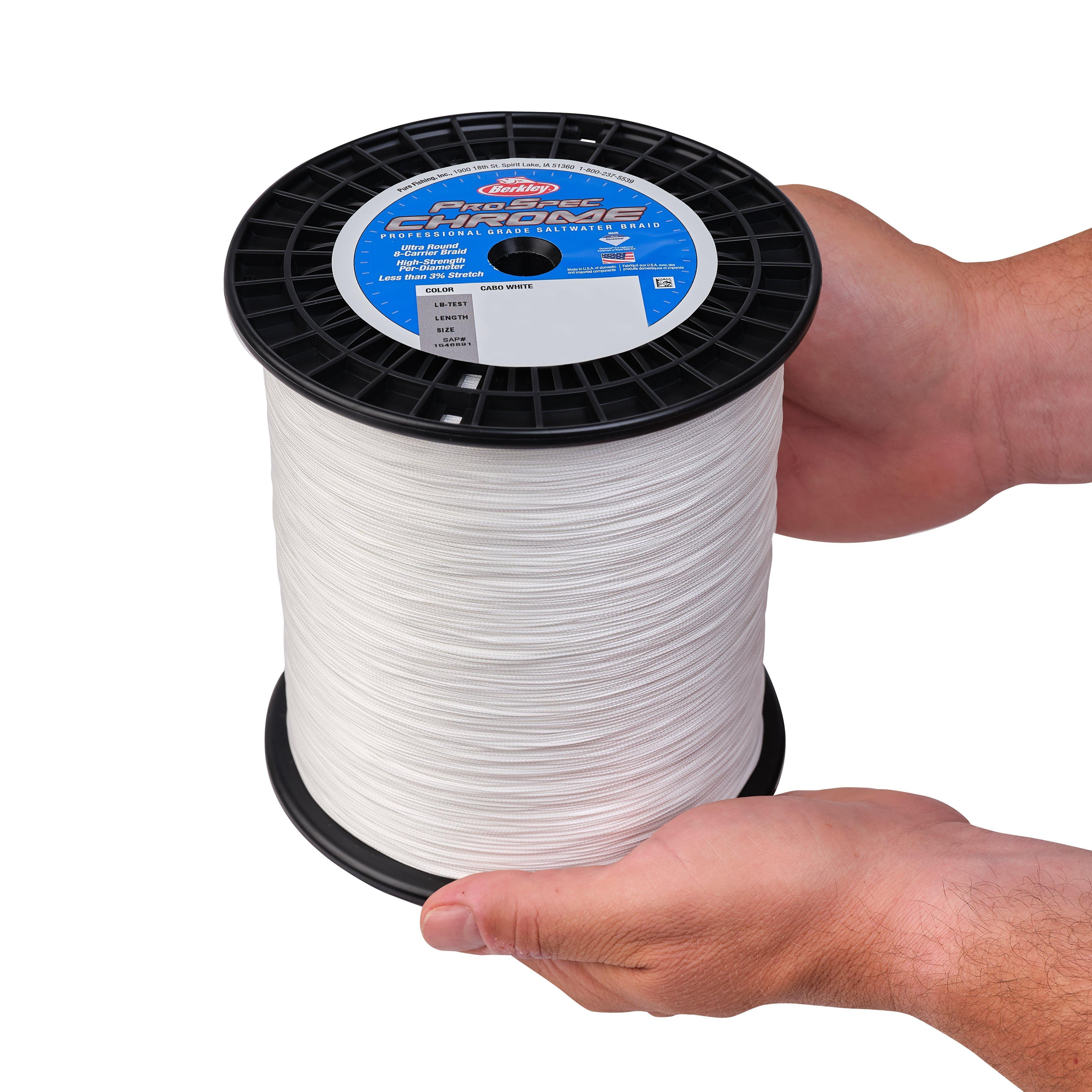 Berkley ProSpec® Chrome Premium Saltwater Braid, Cabo White, 130lb | 58.9kg