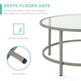Best Choice Products 36in Round Tempered Glass Coffee Table for Home