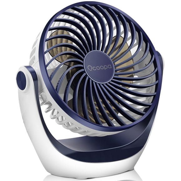 OCOOPA Petit Ventilateur de Bureau USB Ventilateur de Table 5 Pieds' avec Flux d'Air Puissant & Fonctionnement Silencieux, Mini Ventilateur Portable 3 Vitesses, Tête Rotative à 360° pour Maison Bureau