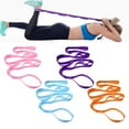 thumbnail image 2 of Women and Men Exercise, 10 Loop Yoga Strap Not-Elastic Strap Stretching Strap, 2 of 6