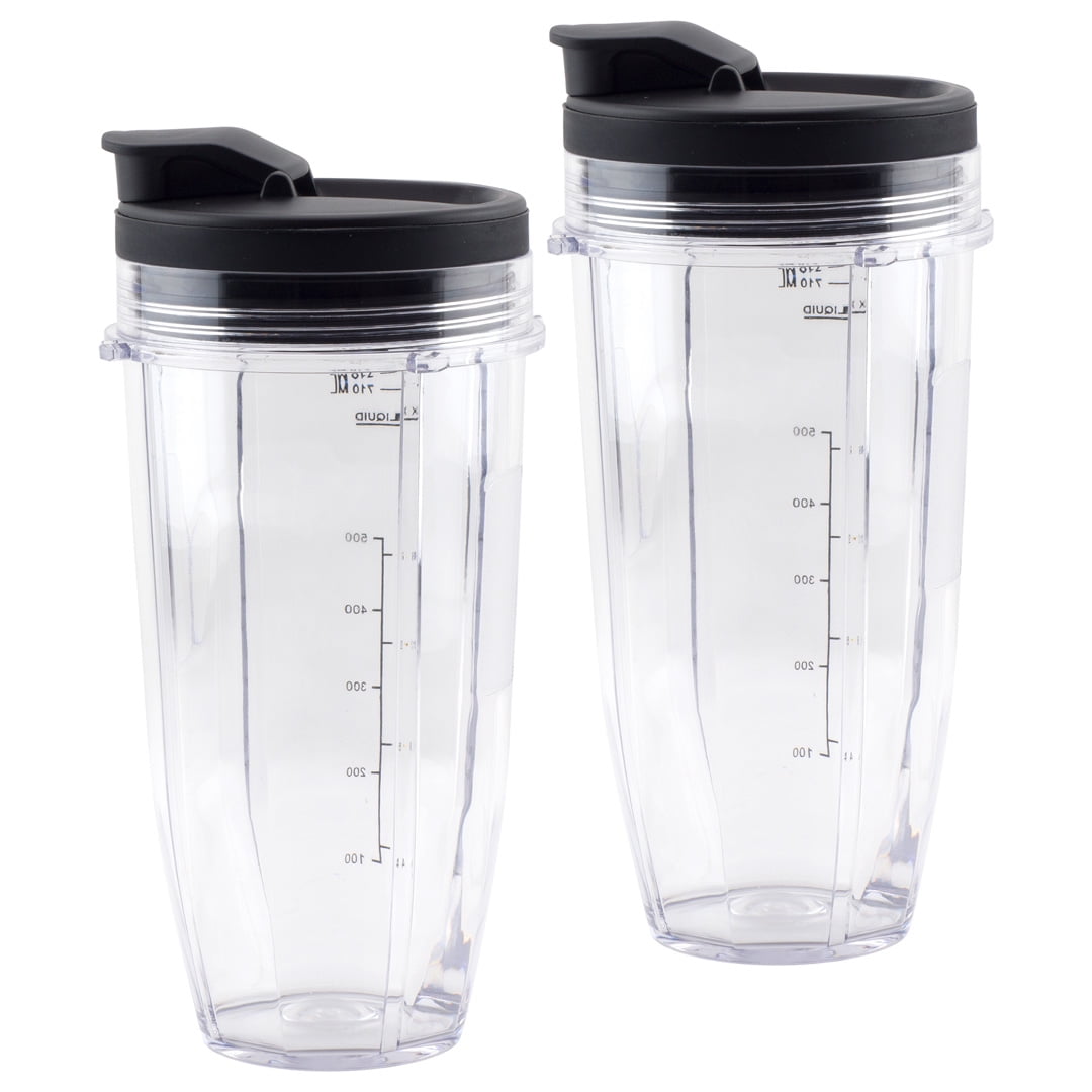 Nutri Ninja 18 oz, 24 oz, 32 oz Cups with Spout Lids Replacement Parts 427KKU450 483KKU486 407KKU641 528KKUN100